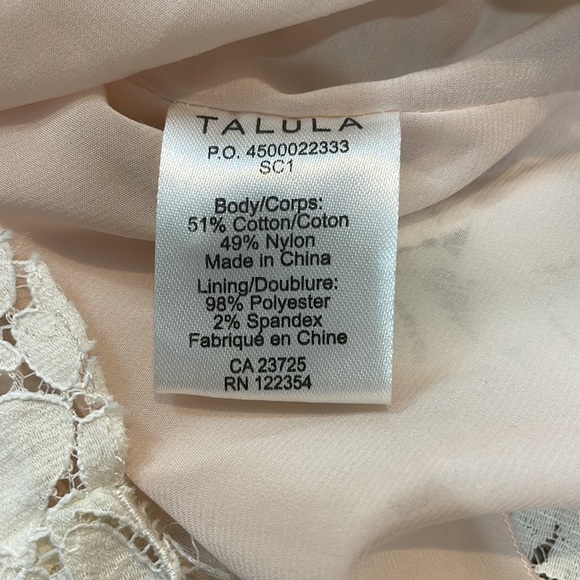 Aritzia Talula OJI White Lace Mini Dress Sz. Small - Picture 8 of 9